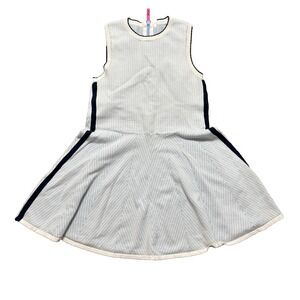 G/FORE Sleeveless Knit Cotton Blend Golf Tennis Dress White/Blue Women's Size XL